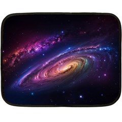 Universe Space Star Rainbow Fleece Blanket (mini) by Ravend