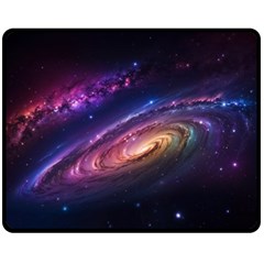 Universe Space Star Rainbow Fleece Blanket (medium) by Ravend