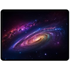 Universe Space Star Rainbow Two Sides Fleece Blanket (large) by Ravend