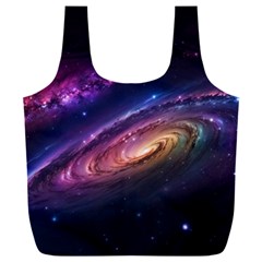 Universe Space Star Rainbow Full Print Recycle Bag (xxl) by Ravend