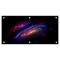 Universe Space Star Rainbow Banner And Sign 6  X 3  by Ravend