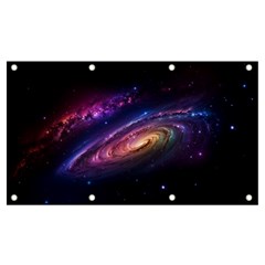 Universe Space Star Rainbow Banner And Sign 7  X 4  by Ravend