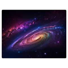 Universe Space Star Rainbow Premium Plush Fleece Blanket (extra Small) by Ravend