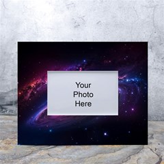 Universe Space Star Rainbow White Tabletop Photo Frame 4 x6  by Ravend