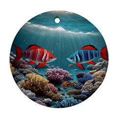 Fish Sea Ocean Ornament (round)