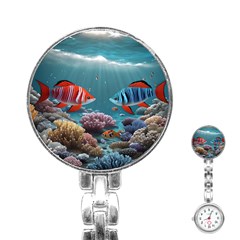 Fish Sea Ocean Stainless Steel Nurses Watch by Ravend