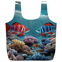 Fish Sea Ocean Full Print Recycle Bag (xl) by Ravend