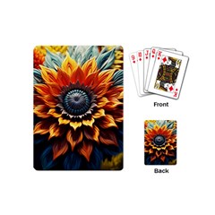 Flower Plant Geometry Playing Cards Single Design (mini)