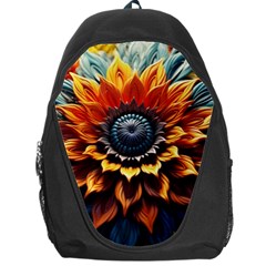 Flower Plant Geometry Backpack Bag by Ravend