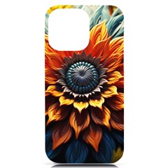 Flower Plant Geometry Iphone 14 Pro Max Black Uv Print Case by Ravend