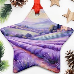 Lavender Flower Tree Ornament (star)