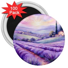 Lavender Flower Tree 3  Magnets (100 Pack) by Ravend