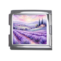 Lavender Flower Tree Mega Link Italian Charm (18mm) by Ravend