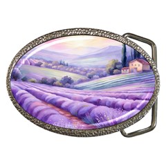 Lavender Flower Tree Belt Buckles by Ravend