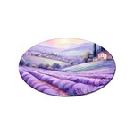 Lavender Flower Tree Sticker (Oval) Front