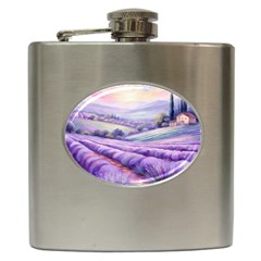 Lavender Flower Tree Hip Flask (6 Oz) by Ravend