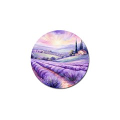 Lavender Flower Tree Golf Ball Marker by Ravend