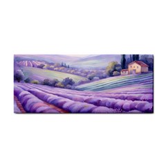 Lavender Flower Tree Hand Towel by Ravend