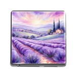 Lavender Flower Tree Memory Card Reader (Square 5 Slot) Front