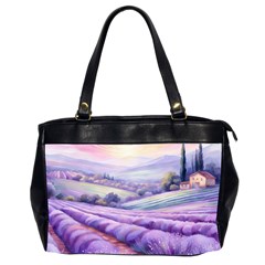 Lavender Flower Tree Oversize Office Handbag (2 Sides) by Ravend