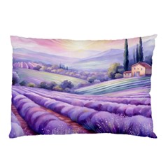 Lavender Flower Tree Pillow Case (two Sides) by Ravend