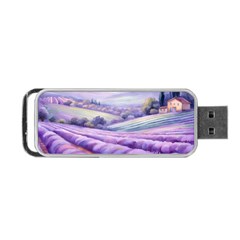 Lavender Flower Tree Portable Usb Flash (two Sides) by Ravend