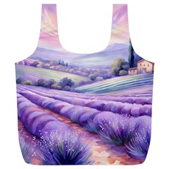 Lavender Flower Tree Full Print Recycle Bag (xl) by Ravend