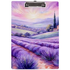 Lavender Flower Tree A4 Acrylic Clipboard by Ravend