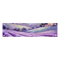 Lavender Flower Tree Banner And Sign 4  X 1  by Ravend