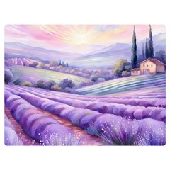 Lavender Flower Tree Premium Plush Fleece Blanket (extra Small) by Ravend