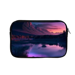 Lake Mountain Night Sea Flower Nature Apple Macbook Pro 13  Zipper Case by Ravend