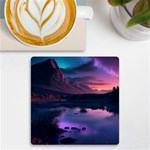 Lake Mountain Night Sea Flower Nature UV Print Square Tile Coaster  Front