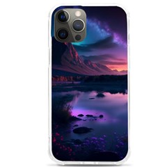 Lake Mountain Night Sea Flower Nature Iphone 12 Pro Max Tpu Uv Print Case by Ravend