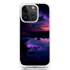 Lake Mountain Night Sea Flower Nature Iphone 14 Pro Tpu Uv Print Case by Ravend