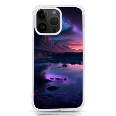 Lake Mountain Night Sea Flower Nature Iphone 14 Pro Max Tpu Uv Print Case by Ravend