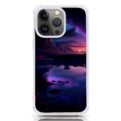 Lake Mountain Night Sea Flower Nature Iphone 13 Pro Tpu Uv Print Case by Ravend