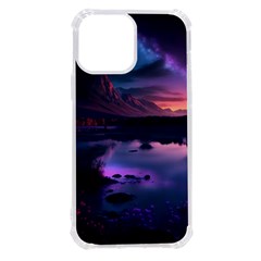 Lake Mountain Night Sea Flower Nature Iphone 13 Pro Max Tpu Uv Print Case by Ravend