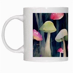 Mushroom Fungus White Mug by Ravend