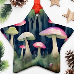 Mushroom Fungus Star Ornament (two Sides)