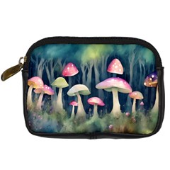 Mushroom Fungus Digital Camera Leather Case by Ravend