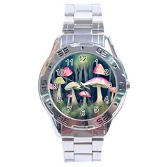 Mushroom Fungus Stainless Steel Analogue Watch by Ravend