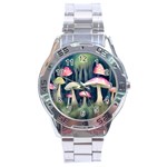 Mushroom Fungus Stainless Steel Analogue Watch Front