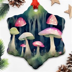 Mushroom Fungus Ornament (snowflake)