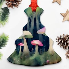 Mushroom Fungus Christmas Tree Ornament (two Sides) by Ravend