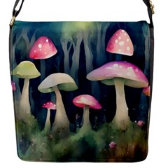 Mushroom Fungus Flap Closure Messenger Bag (s) by Ravend