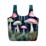 Mushroom Fungus Full Print Recycle Bag (M) Front