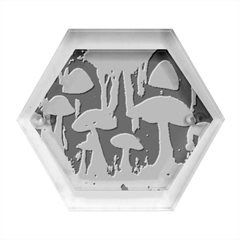 Mushroom Fungus Hexagon Wood Jewelry Box by Ravend