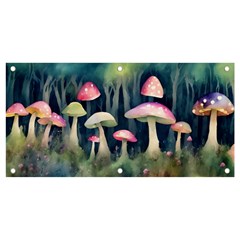 Mushroom Fungus Banner And Sign 4  X 2  by Ravend