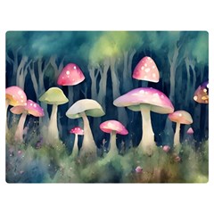 Mushroom Fungus Premium Plush Fleece Blanket (extra Small) by Ravend