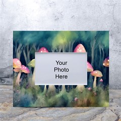 Mushroom Fungus White Tabletop Photo Frame 4 x6 